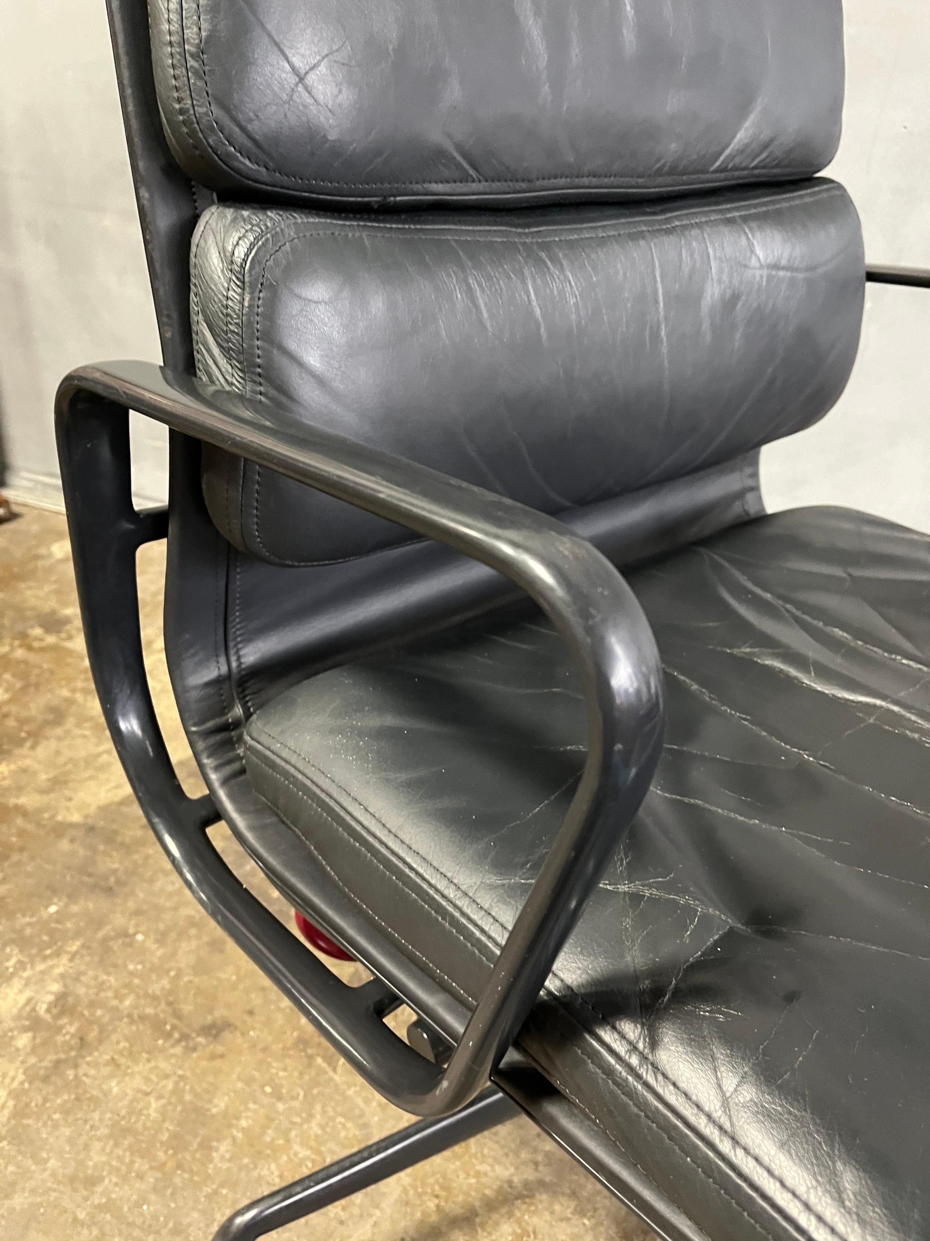 Mid-Century Eames High Back Soft Pad Chair for Herman Miller 1