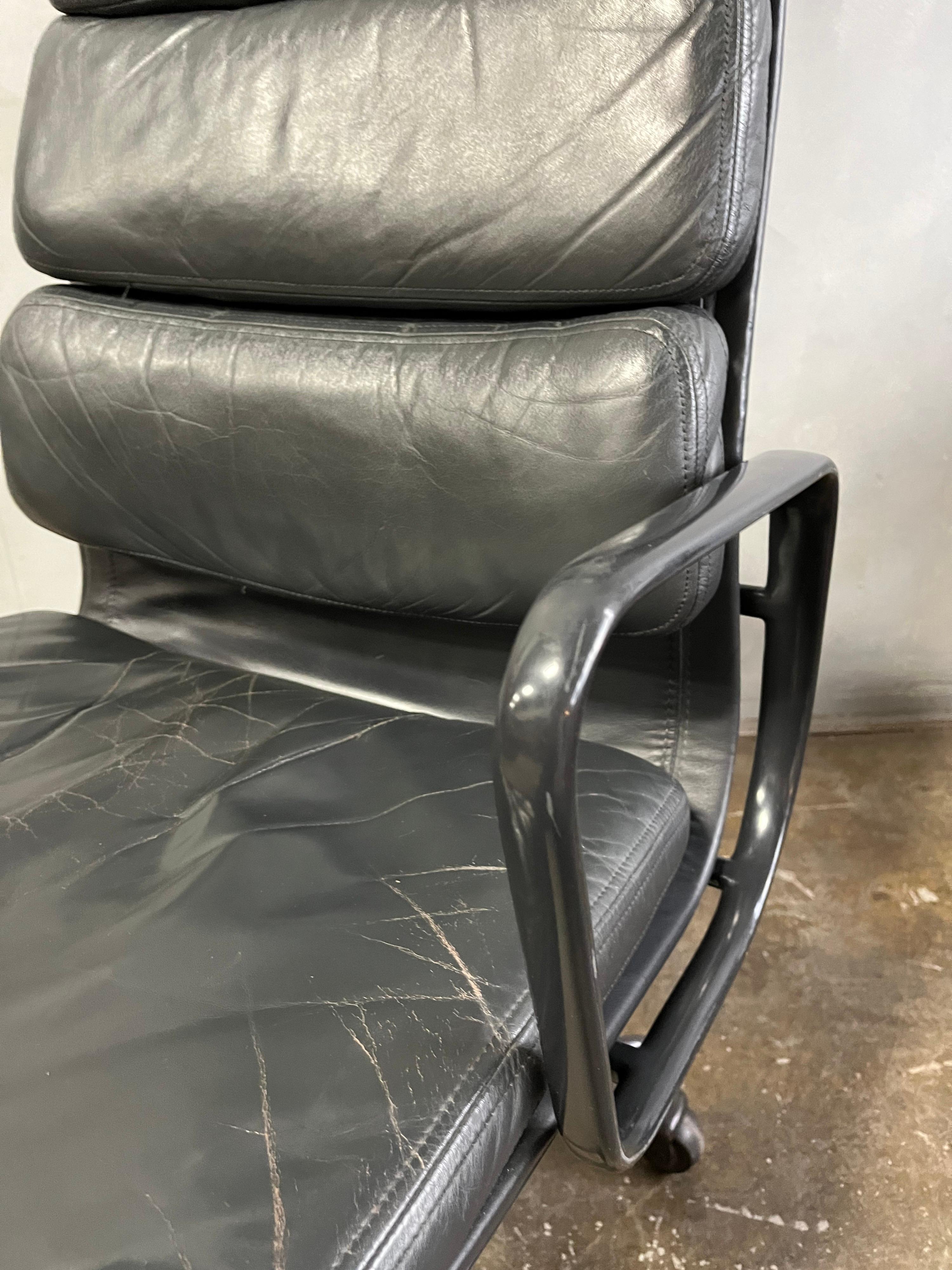 Mid-Century Eames High Back Soft Pad Chair for Herman Miller 2