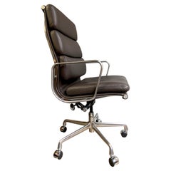Midcentury Eames High Back Soft Pad Chair for Herman Miller
