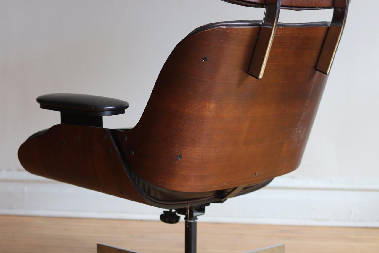 Midcentury Eames Style Plycraft Lounge Chair and Ottoman 11