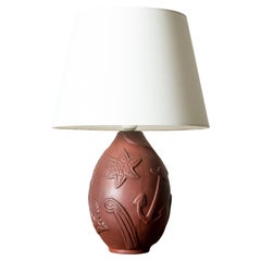 Lampada da tavolo in terracotta del Medioevo di Anna-Lisa Thomson, Svezia, anni '40