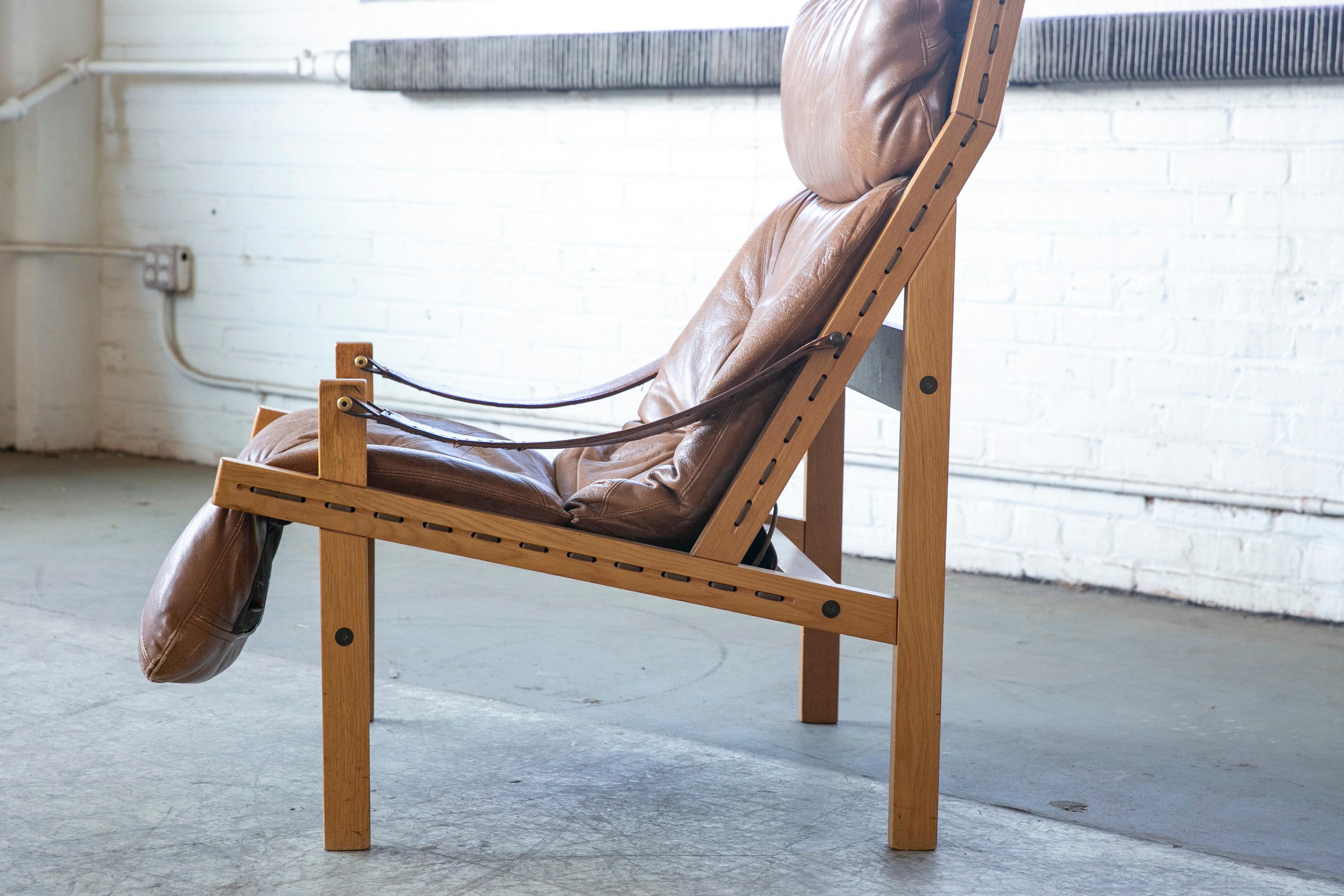 Mid-Century Easy Chair Model Hunter by Torbjørn Afdal for Bruksbo, Norway In Good Condition In Bridgeport, CT