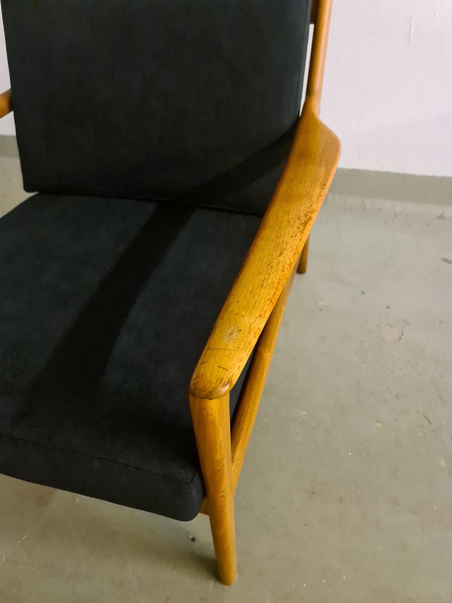 Mid-Century Easy Chair Nussbaum „USA 75“ Folke Ohlsson, DUX, Schweden (Mitte des 20. Jahrhunderts) im Angebot