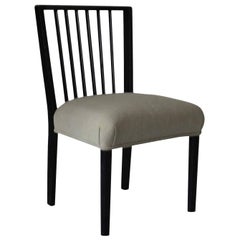 Midcentury Ebonized Spindle Back Side Chair