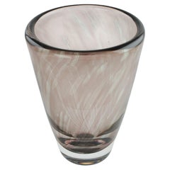 Vase en verre à grappes Edvin Öhrström pour Orrefors Suède, milieu du siècle dernier