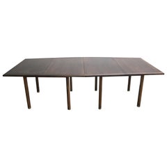 Midcentury Edward Wormley Dunbar Hexagonal Conference Dining Table Walnut