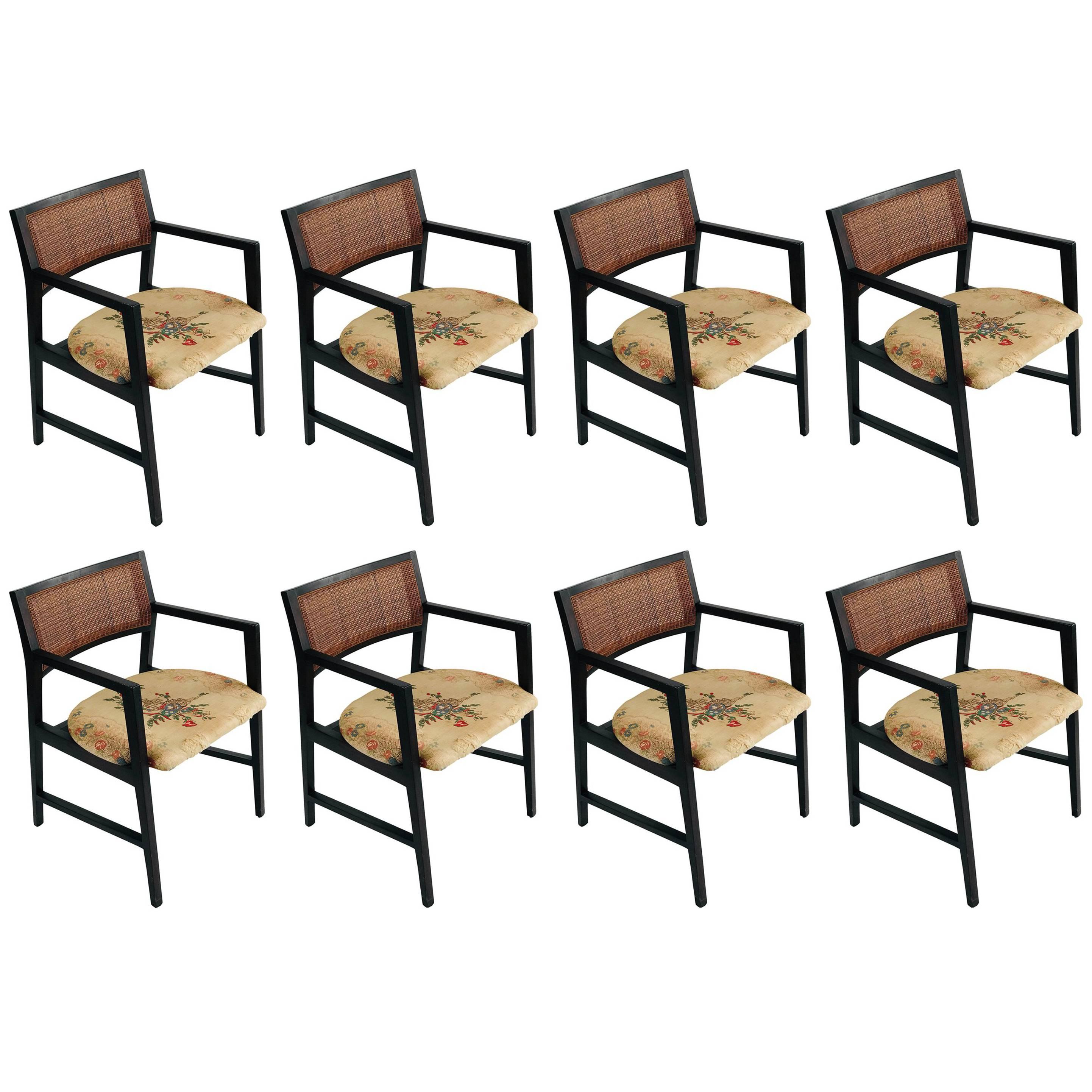 Midcentury Edward Wormley for Dunbar Dining Chairs SET OF EIGHT