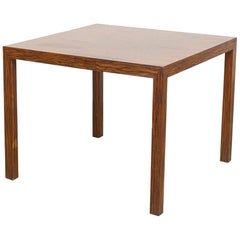 Midcentury Edward Wormley for Dunbar Rosewood Square Game or Dining Table