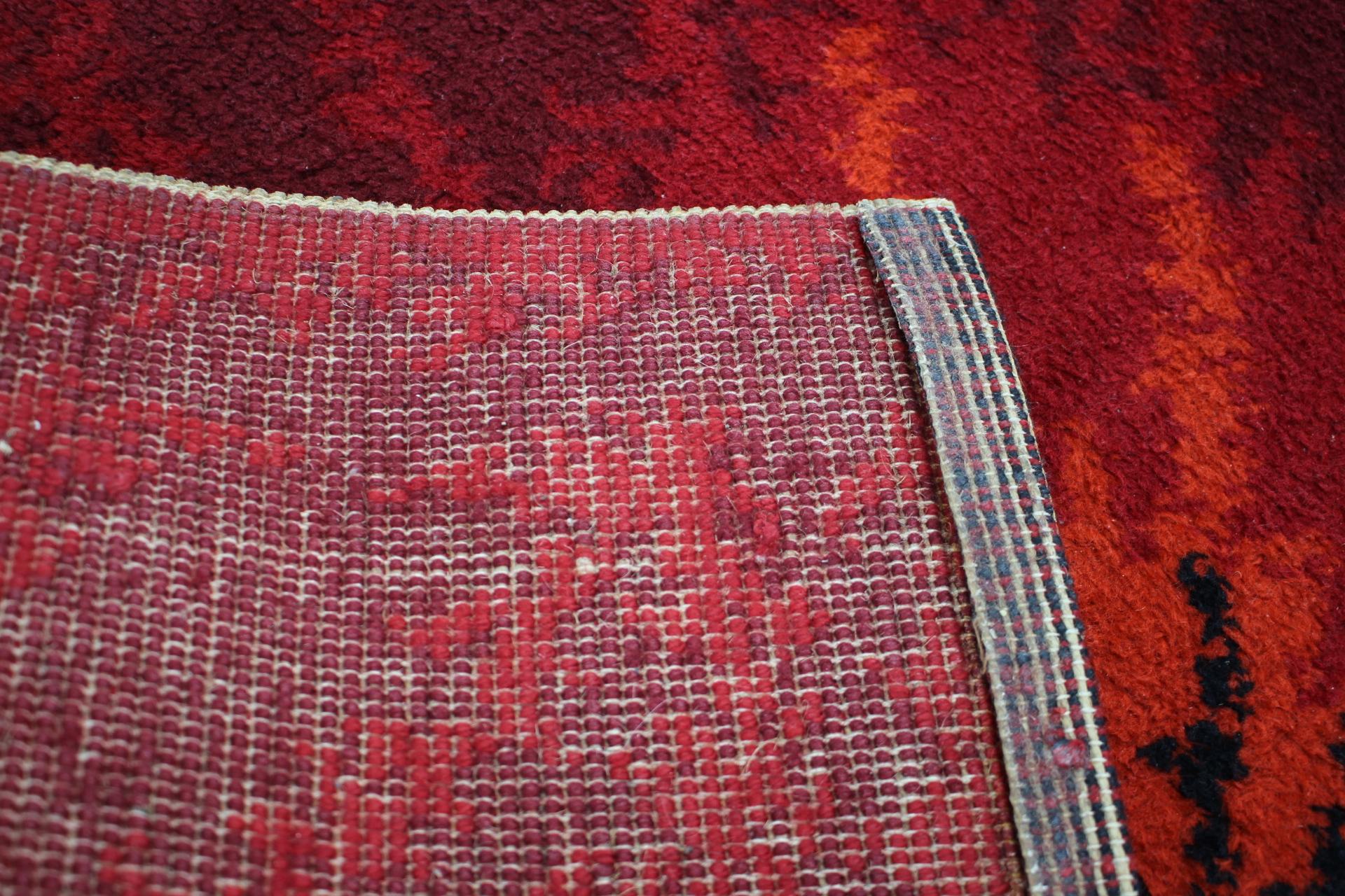 Wool Mid-Century Ege Rya Scandinavian Abstract Rug / Carpet, 1970s For Sale
