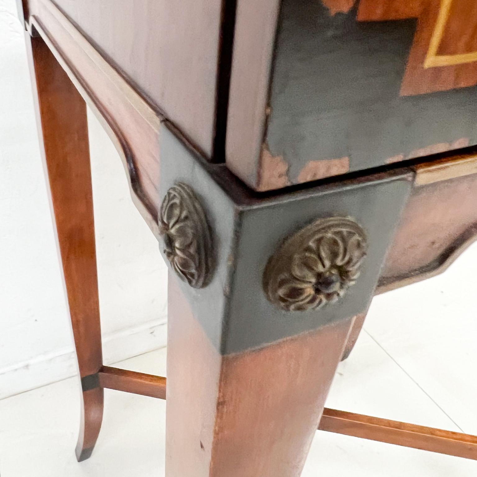 Mid-20th Century 1950s Midcentury Elegant Landstrom Furniture Neoclassical Nightstand with Drawer
