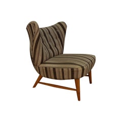 Midcentury Elias Svedberg Knoll 201 Wingback Armless Chair