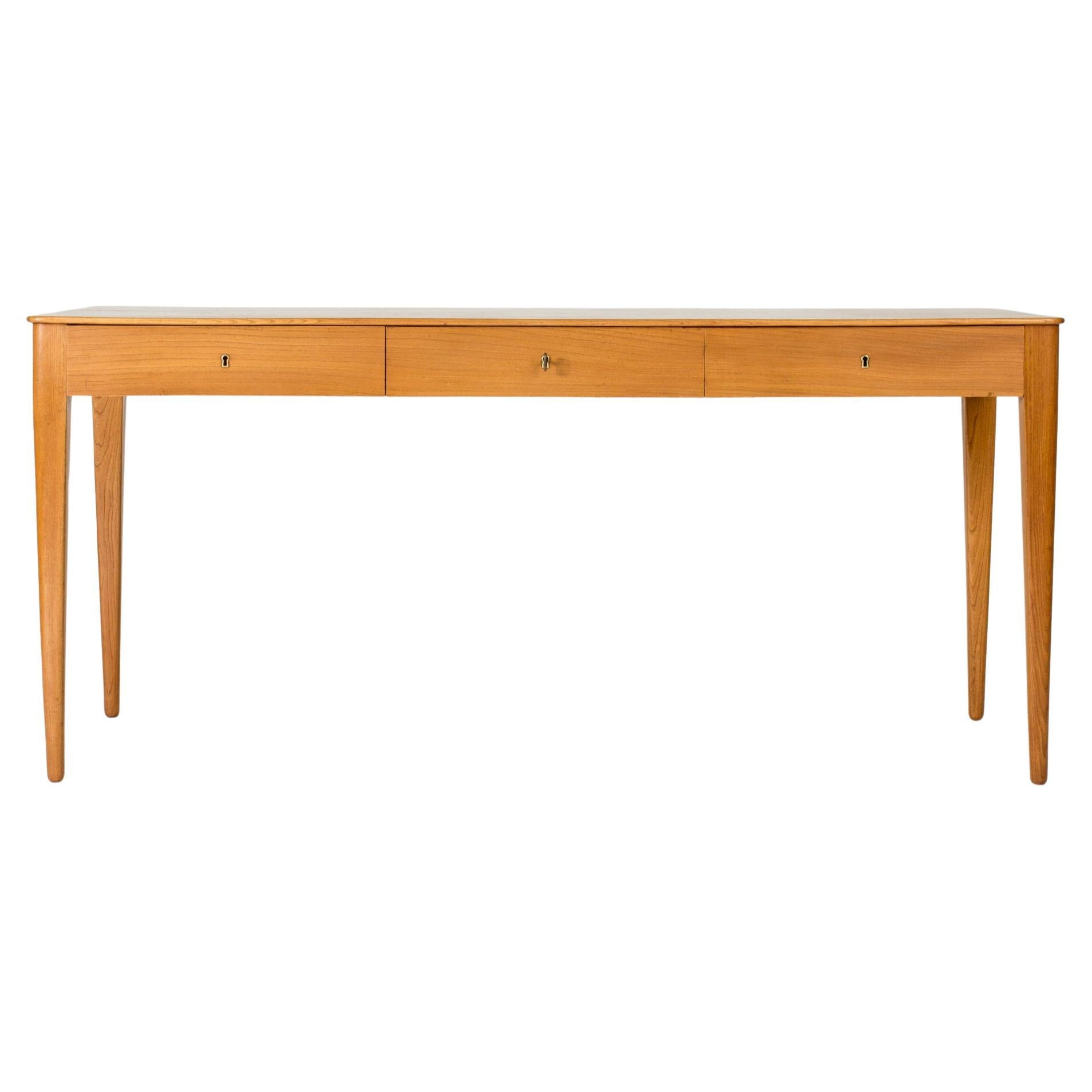 Midcentury Elm Desk by Josef Frank, Svenskt Tenn, Sweden, 1950s For Sale