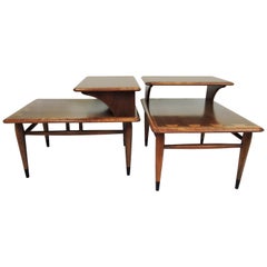 Midcentury End Tables by Andre Bus for Lane Acclaim 2-Tier, 1950s