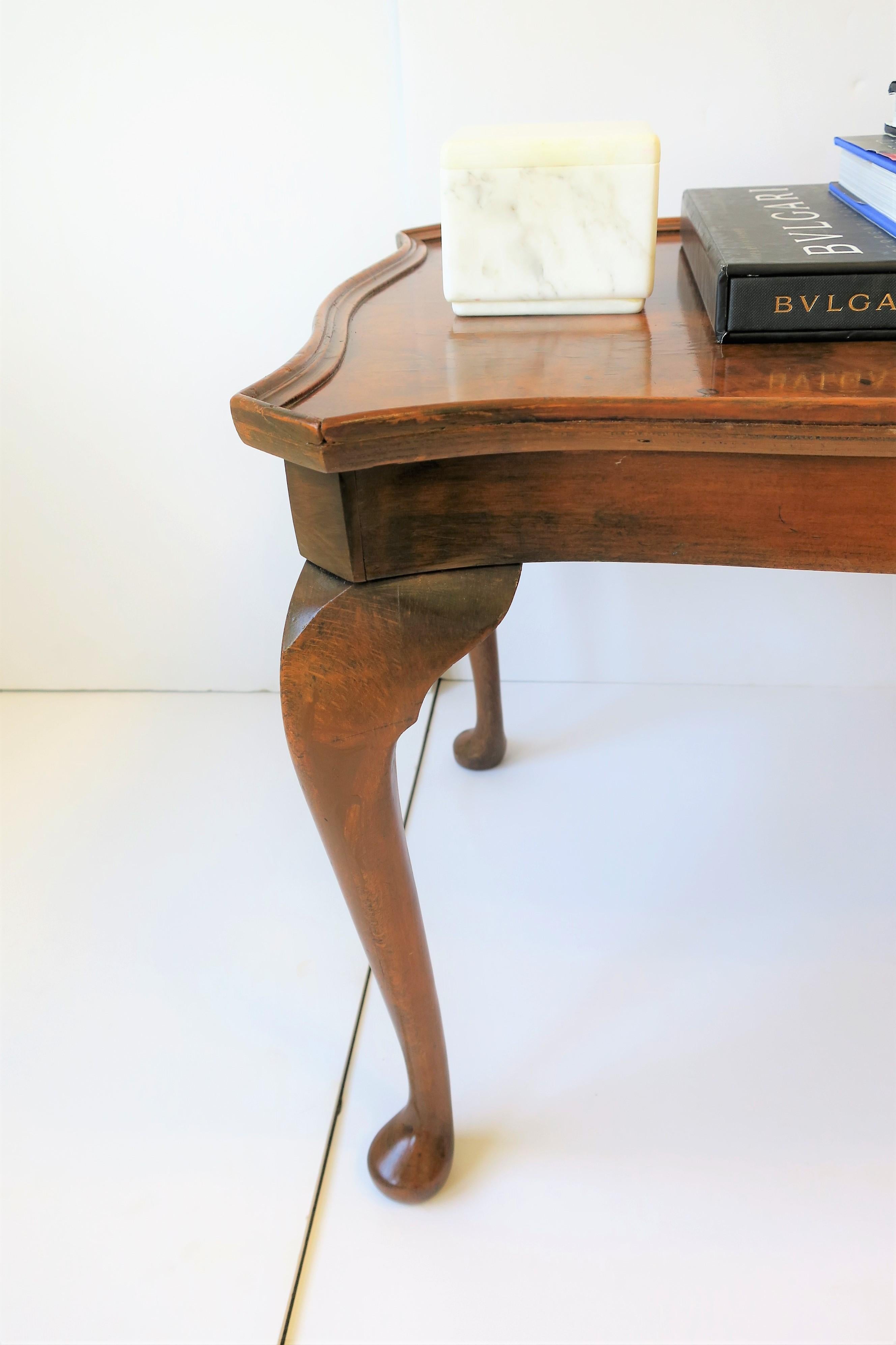 Midcentury English Burl Wood Coffee Table 8
