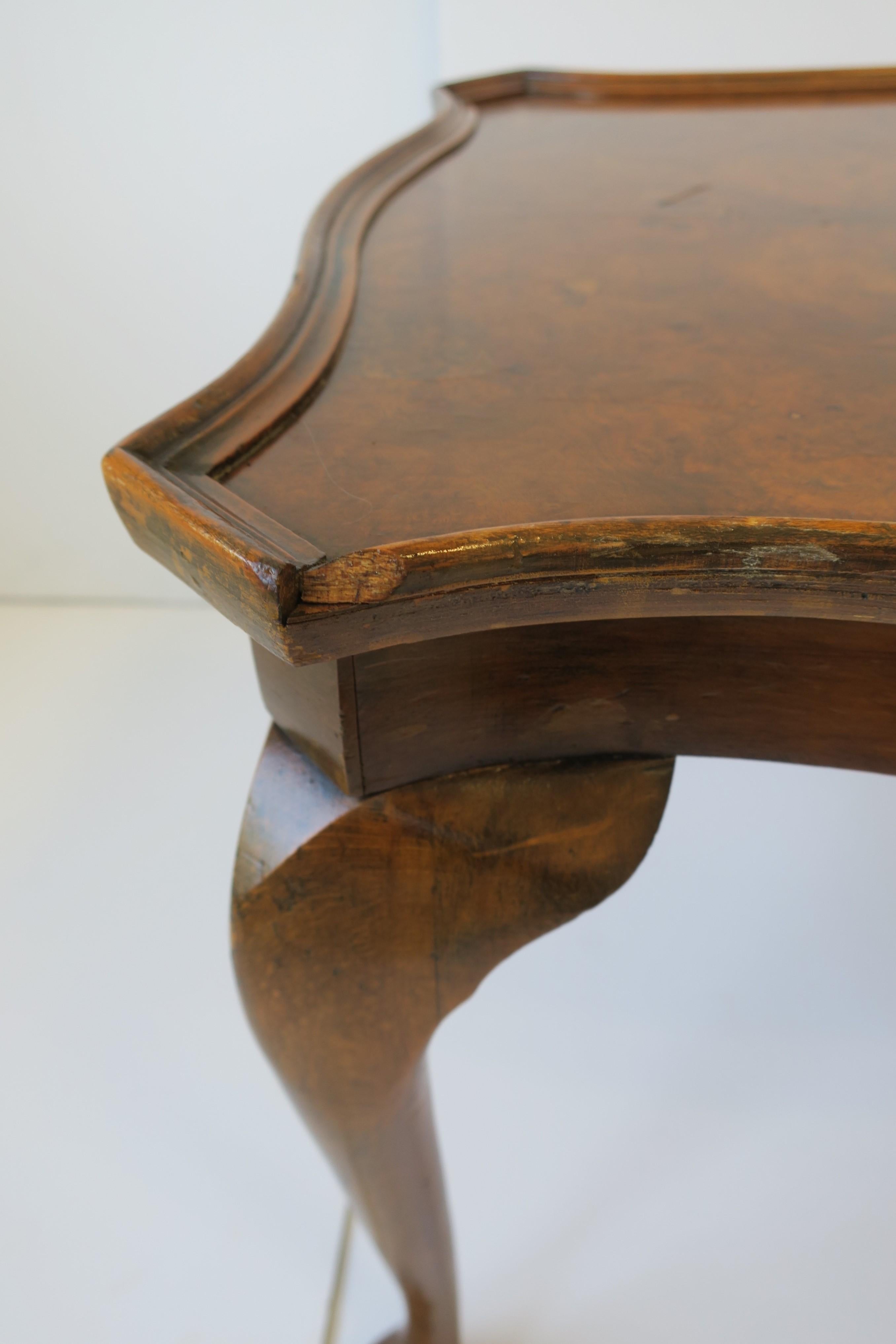 Midcentury English Burl Wood Coffee Table 11