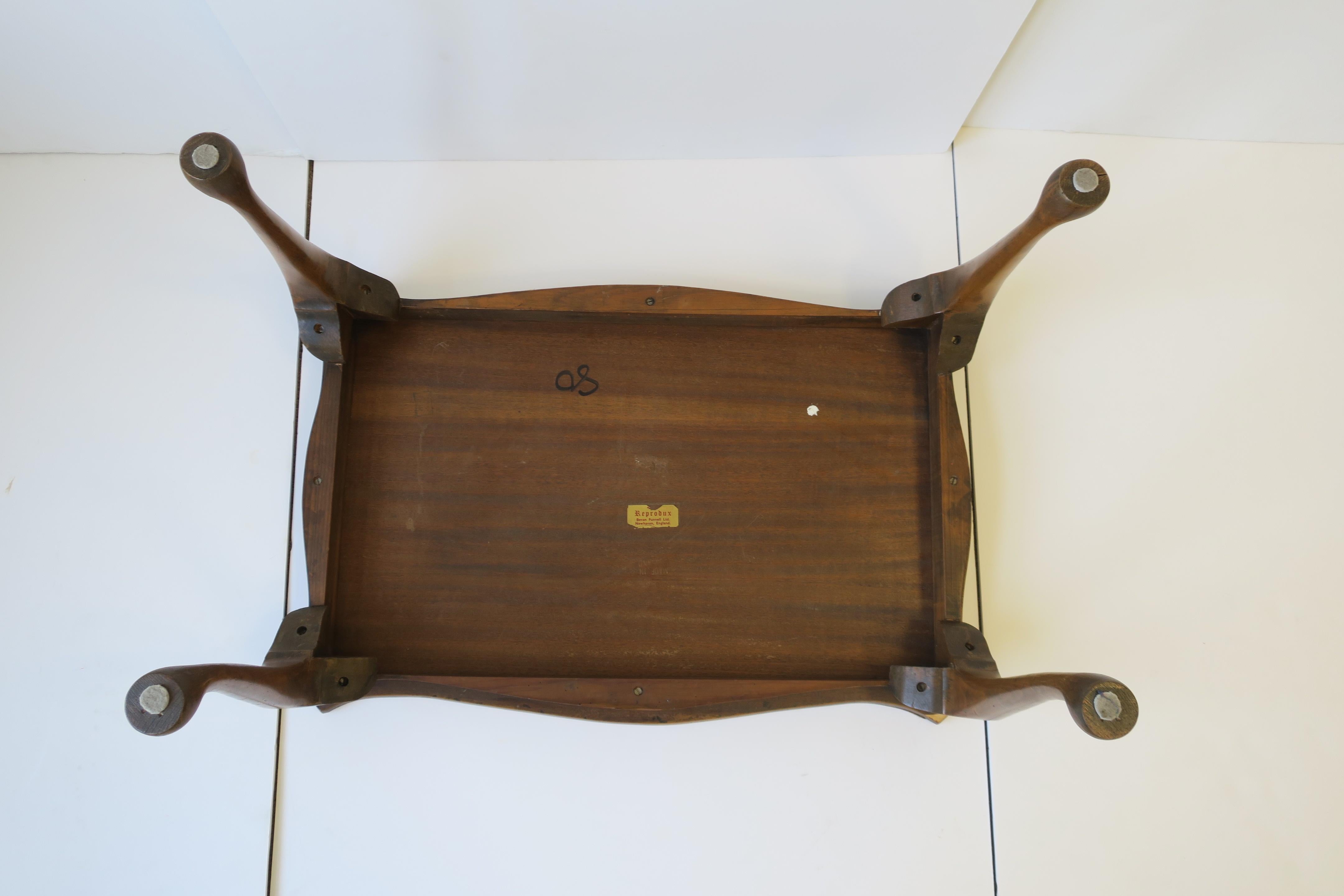 Midcentury English Burl Wood Coffee Table 14