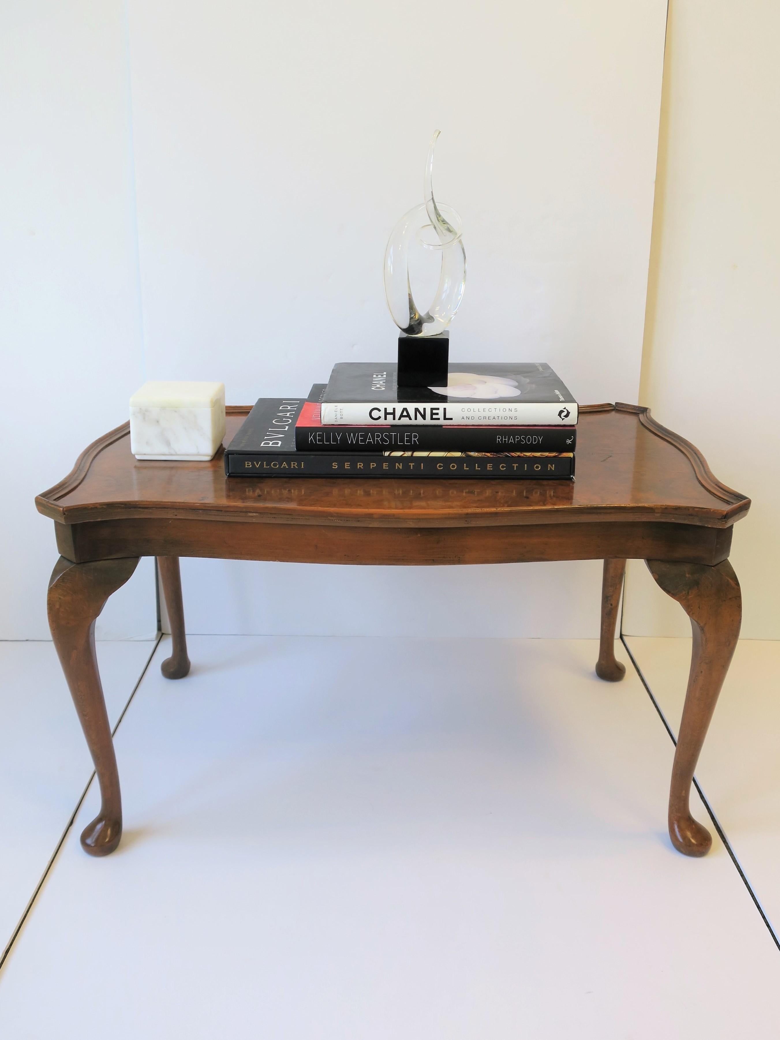 Midcentury English Burl Wood Coffee Table 2