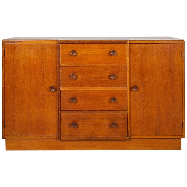 Midcentury English Oak Sideboard at 1stDibs