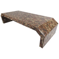 Midcentury Enrique Garcel Tessellated Horn Coffee Table