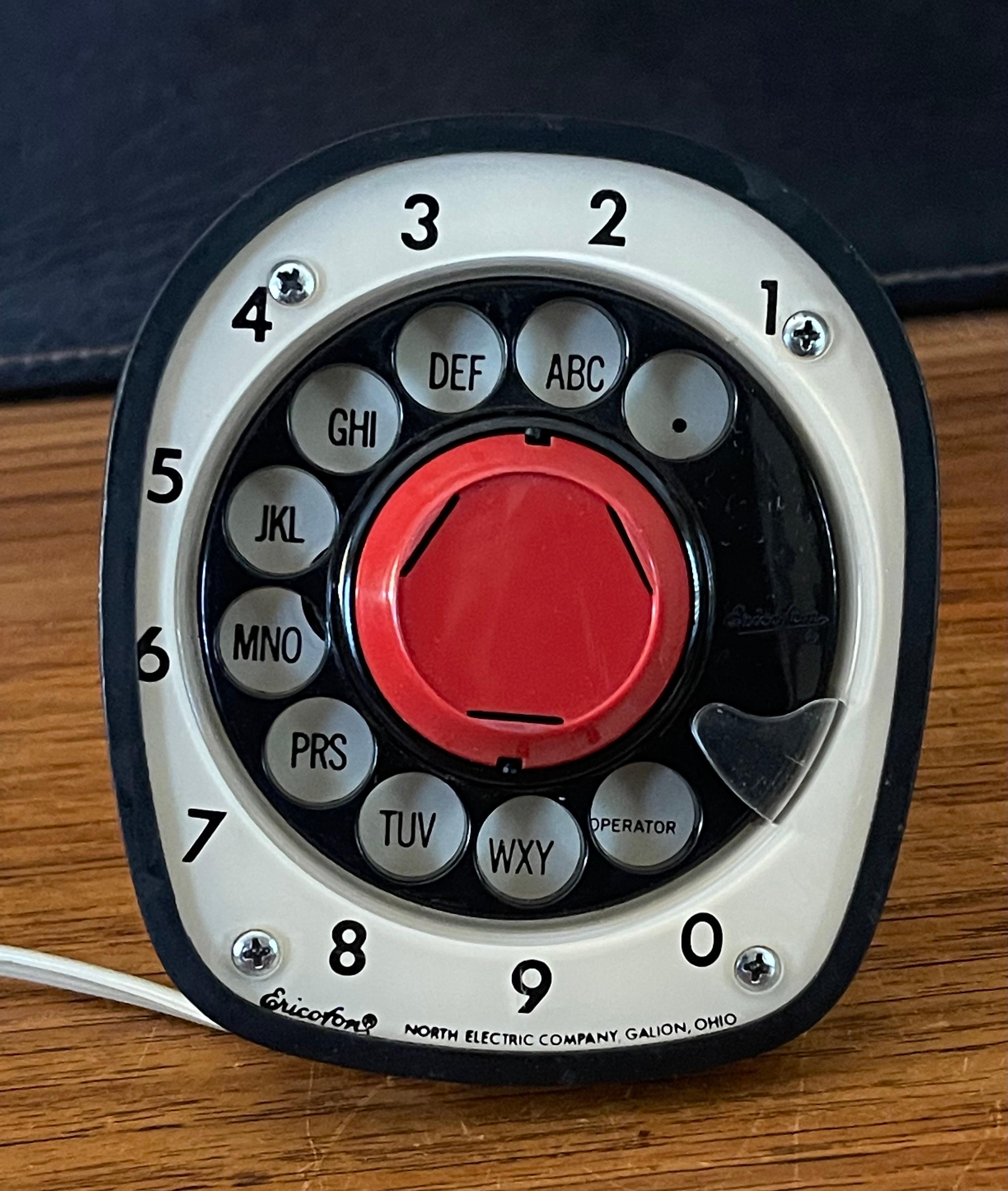 Mitte des Jahrhunderts „Ericofon“ Rotary-Zifferblatt Desktop-Telephone  im Angebot 2