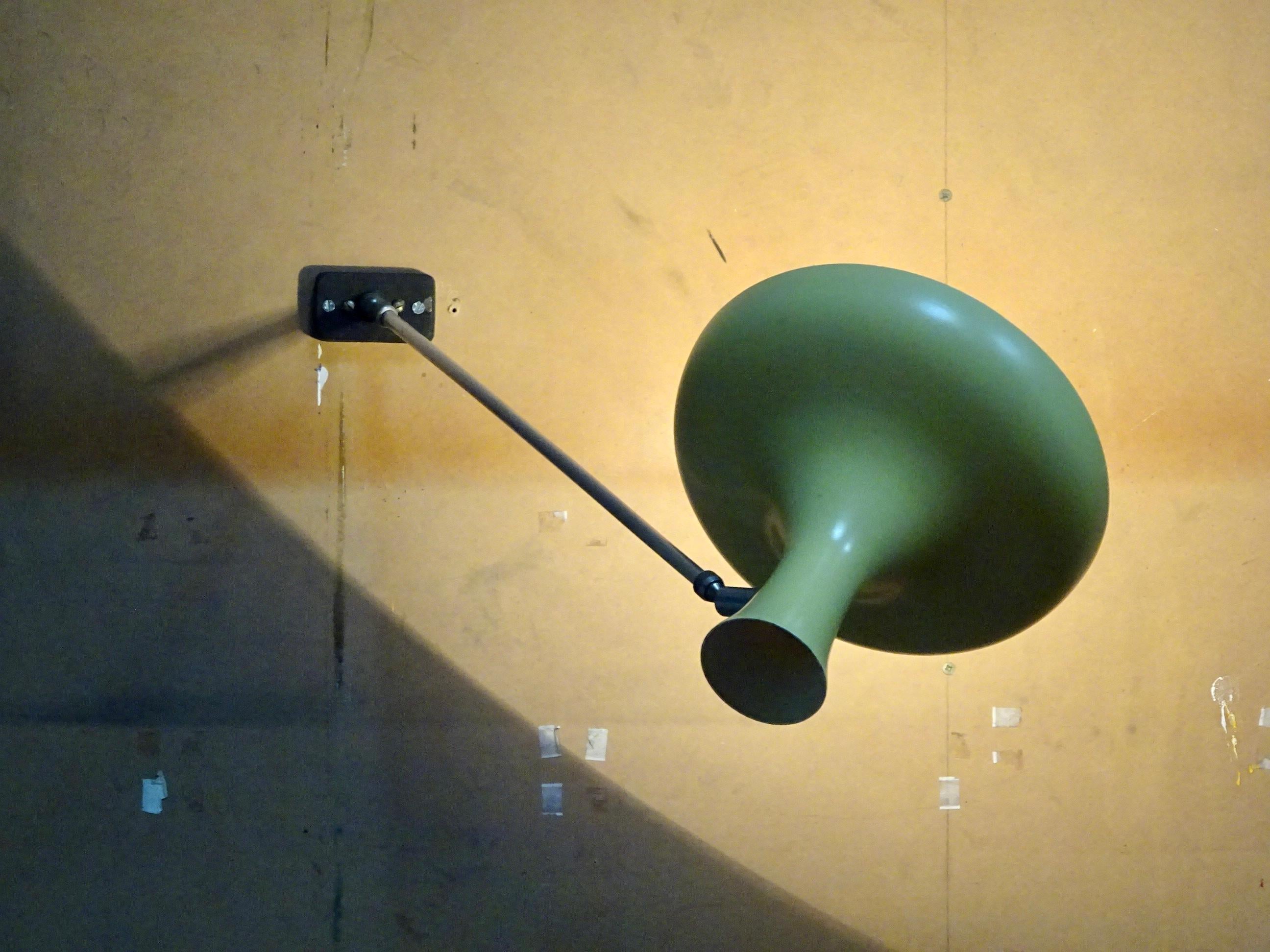Mid-20th Century Midcentury “Erpé” Diabolo Wall Lamp For Sale