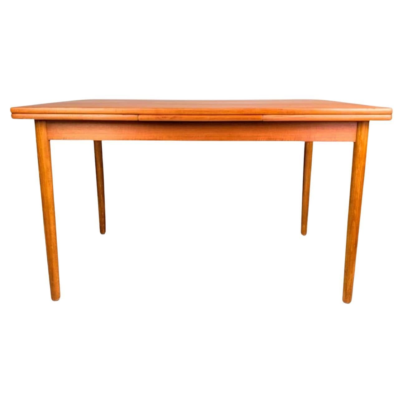 Midcentury Esstisch ausziehbar Rogenstrup Vintage teak danish en vente