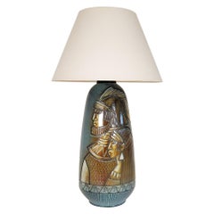 Midcentury Exceptional Large Ceramic Table / Floor Lamp, Sweden, 1960s