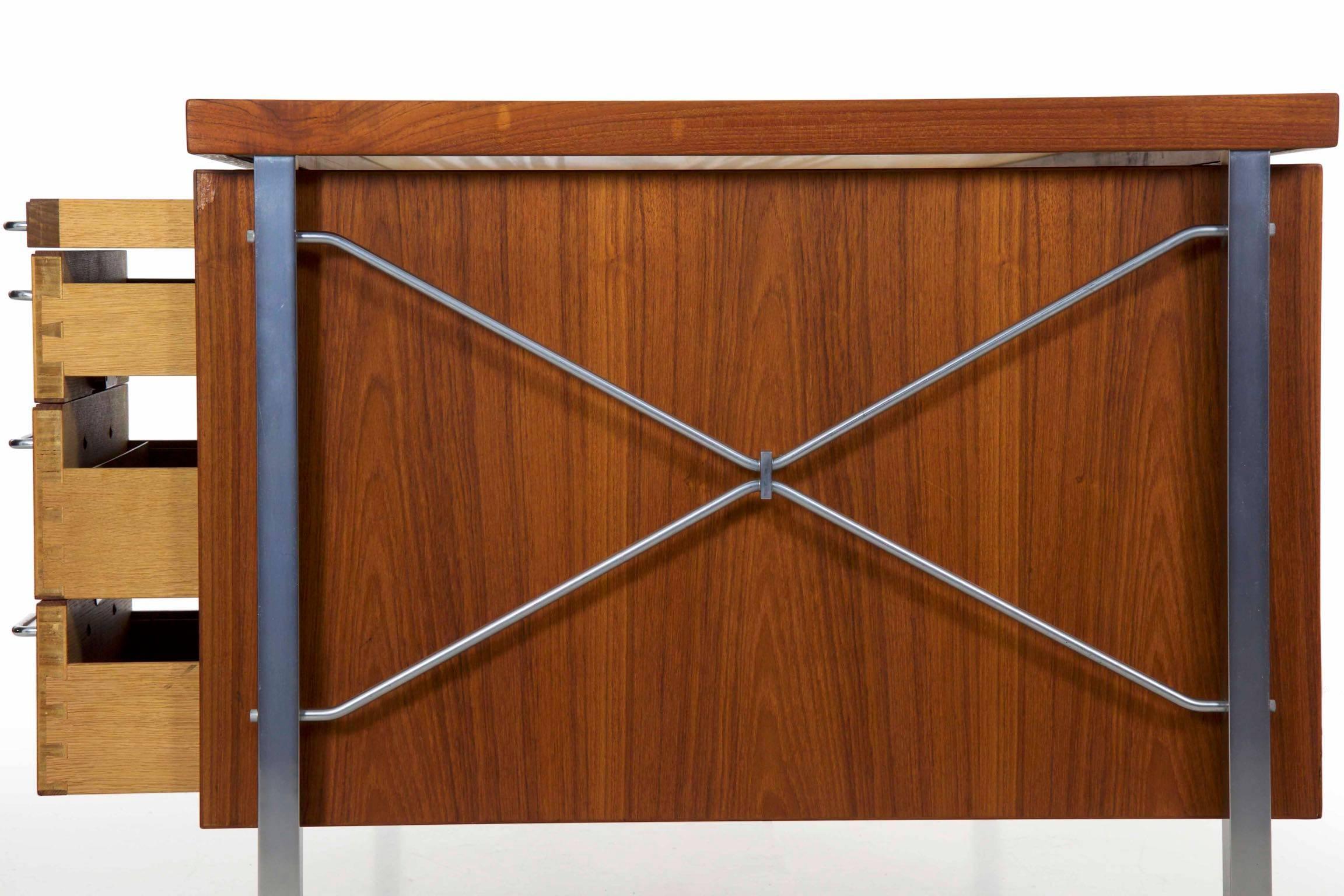 Teak Midcentury Executive Desk by Hans Wegner for Johannes Hansen, circa 1960s