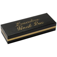 Midcentury "Executive Pencil Box, " Office Desk Storage