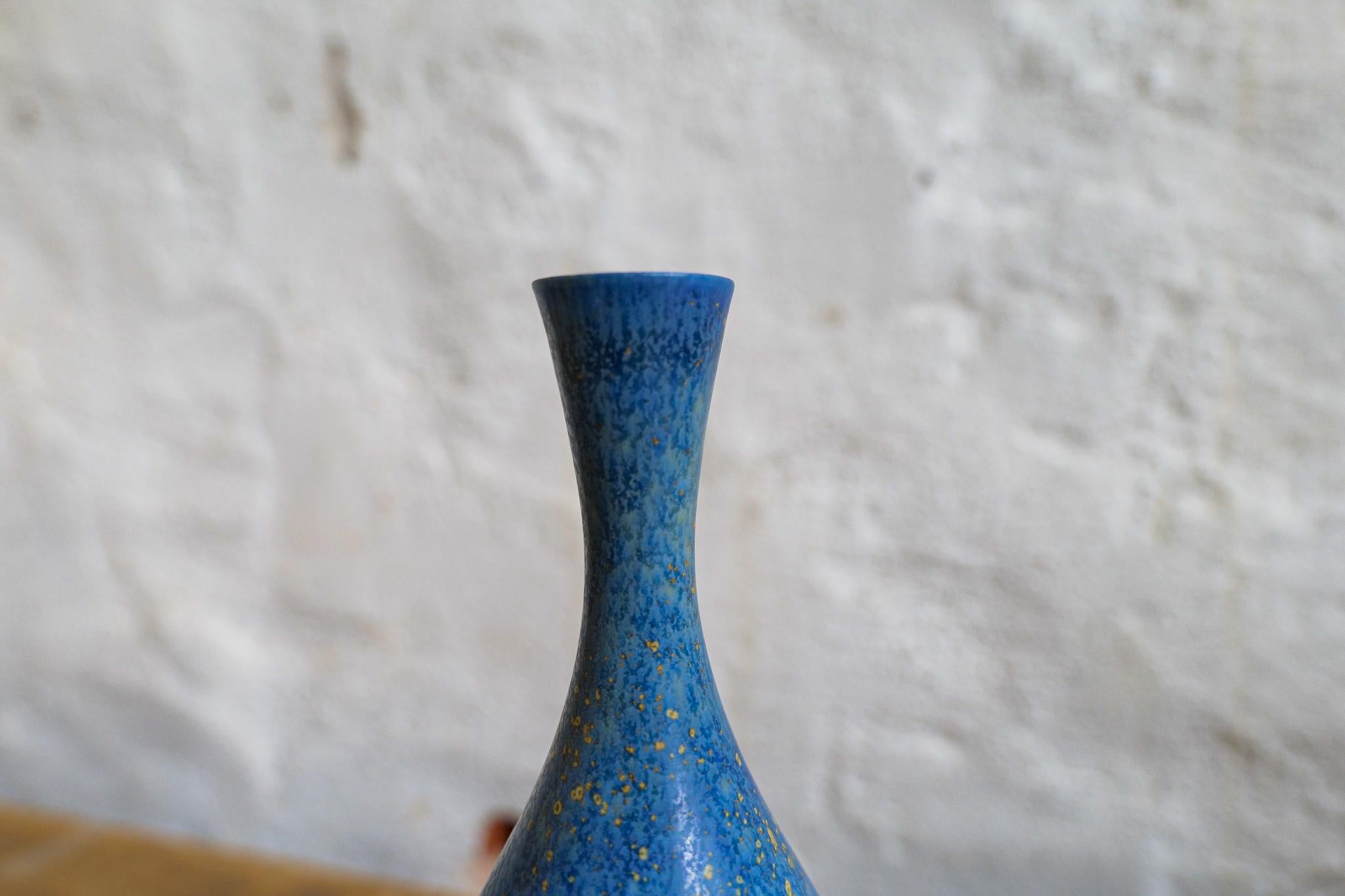 Midcentury Modern Stoneware Vase Rörstrand Carl Harry Stålhane, Sweden 1950s In Good Condition In Hillringsberg, SE