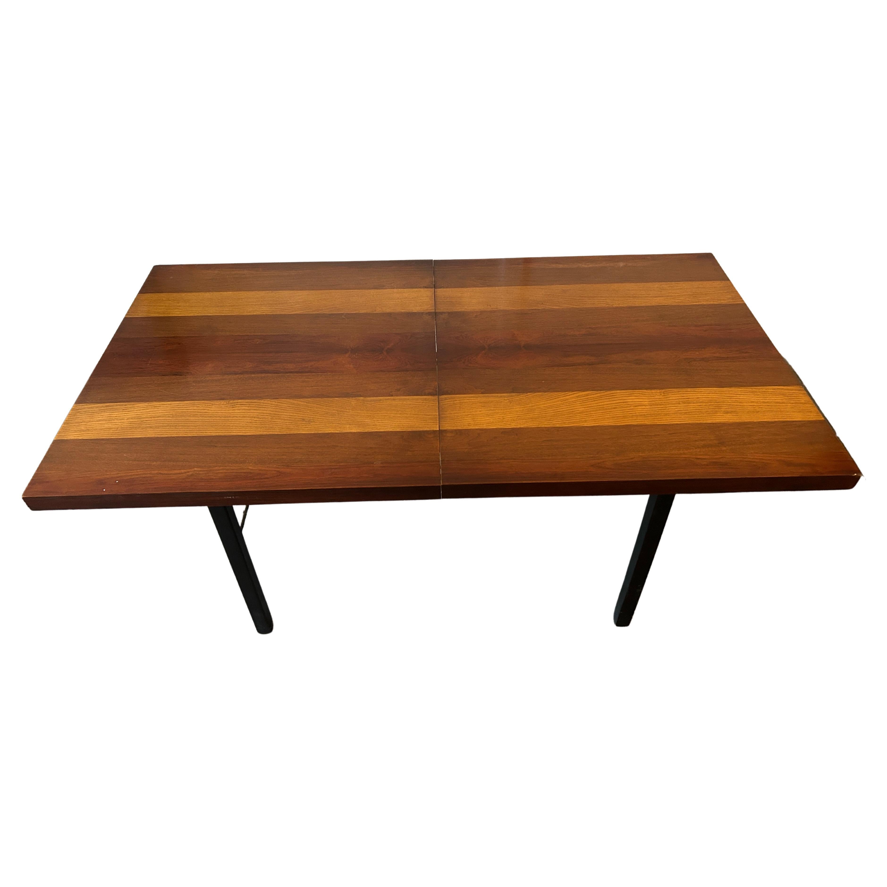 Rosewood Midcentury Expandable Dining Table by Milo Baughman with '2' Leaves