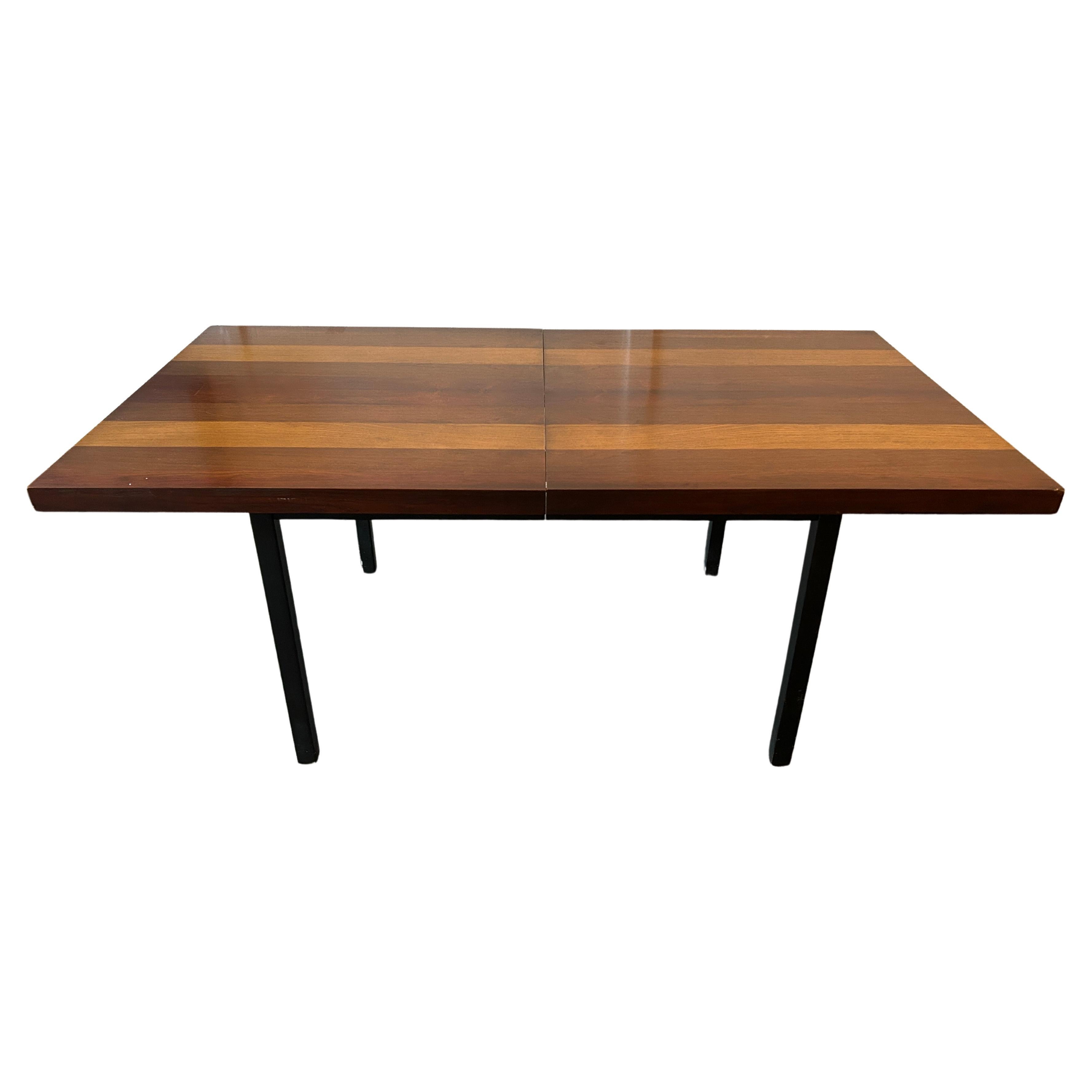 Midcentury Expandable Dining Table by Milo Baughman with '2' Leaves 1