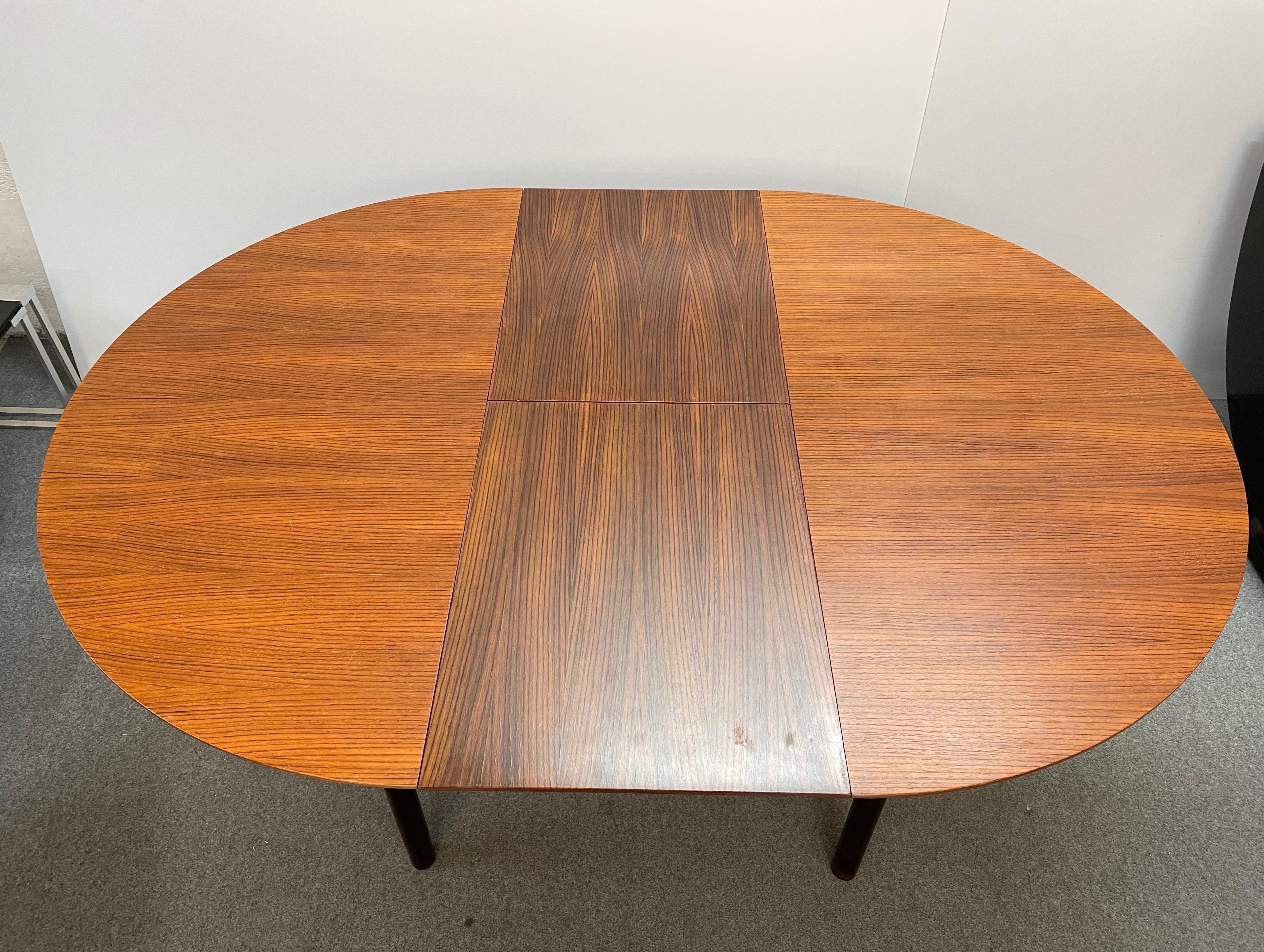 Midcentury Extendable Teak Italian Dining Table, 1970s 8