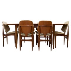 Midcentury Extending Dining Table and 6 Chairs by Elliots of Newbury, 1960s