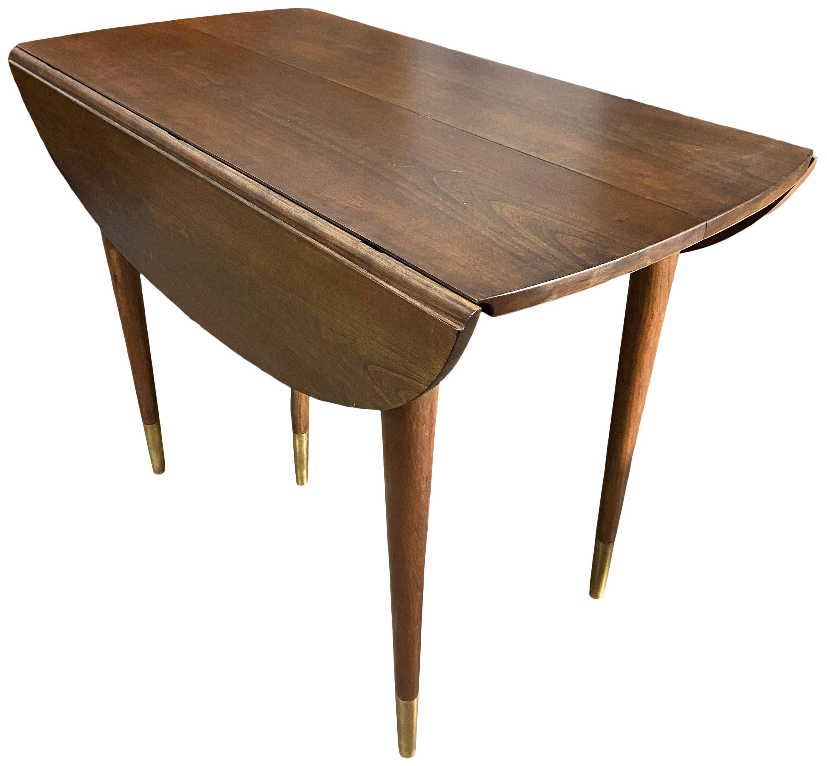 American Midcentury Extension Drop-Leaf Dining Table by John Widdicomb
