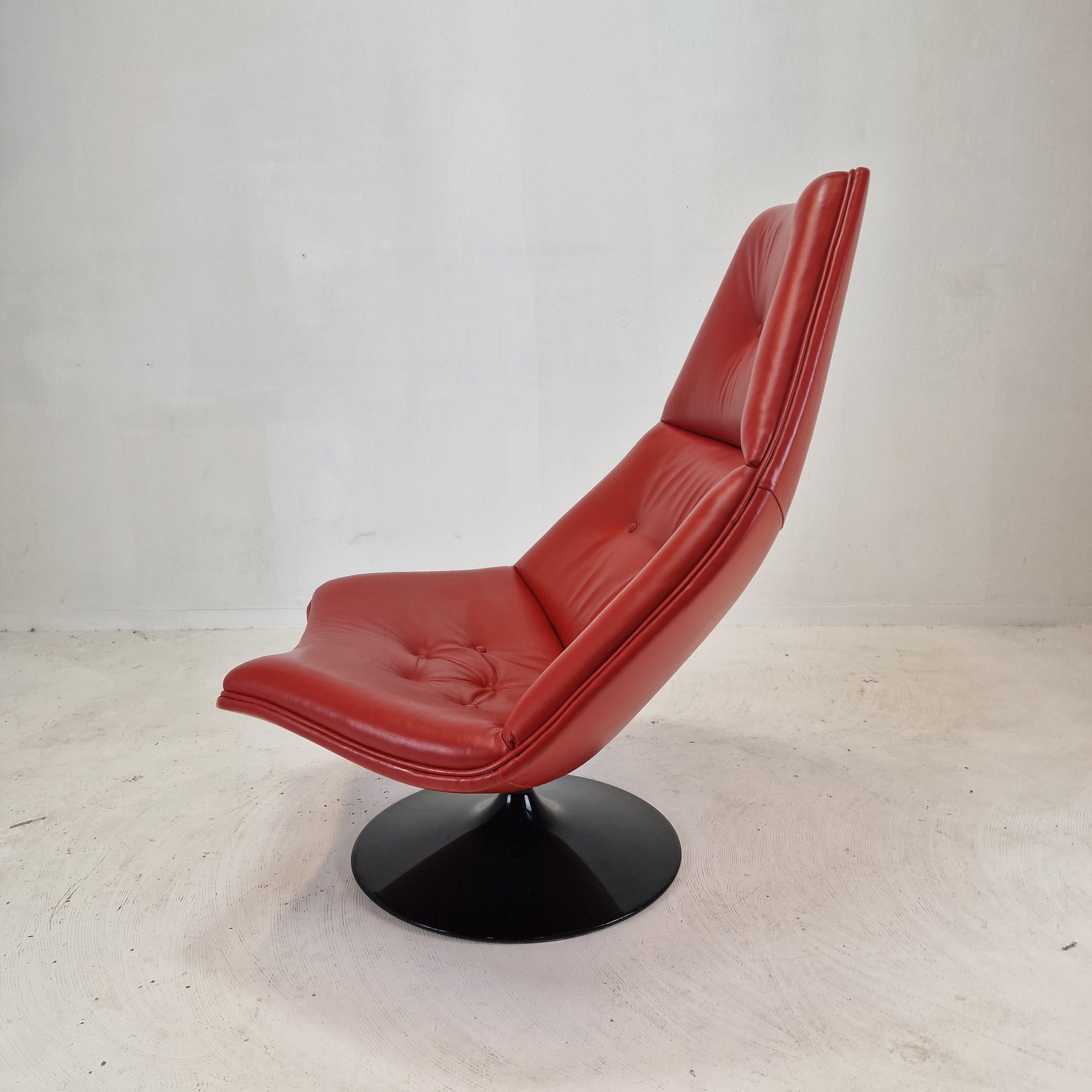 Midcentury F510 Lounge Chair by Geoffrey Harcourt for Artifort, 1970s In Good Condition For Sale In Oud Beijerland, NL