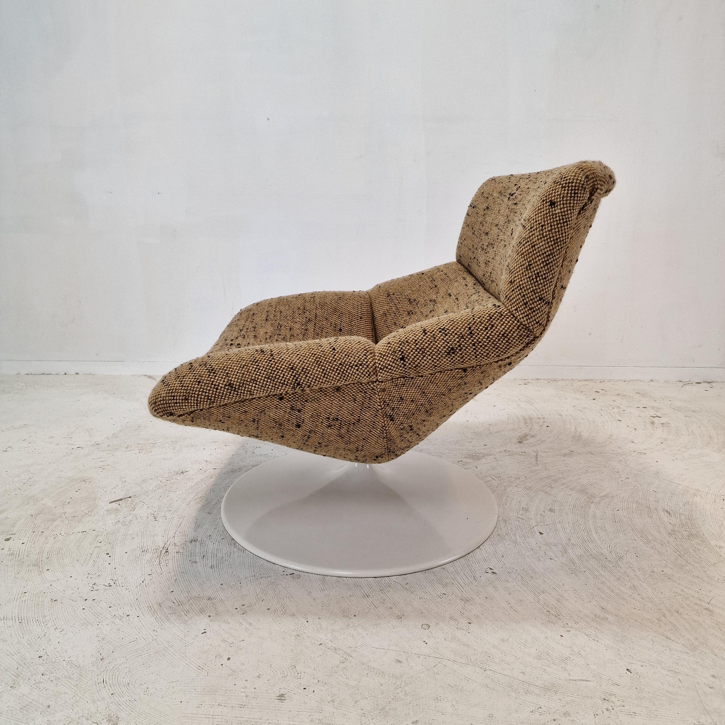 Midcentury F518 Lounge Chair by Geoffrey Harcourt for Artifort, 1970s In Good Condition For Sale In Oud Beijerland, NL