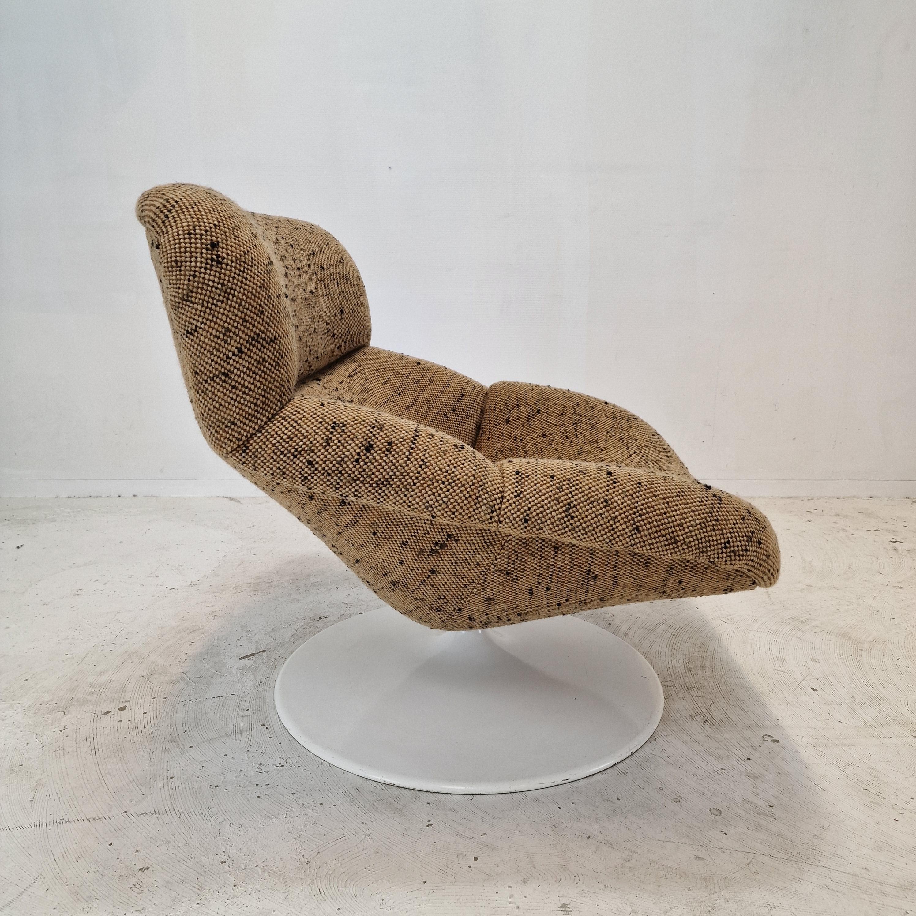 Metal Midcentury F518 Lounge Chair by Geoffrey Harcourt for Artifort, 1970s For Sale