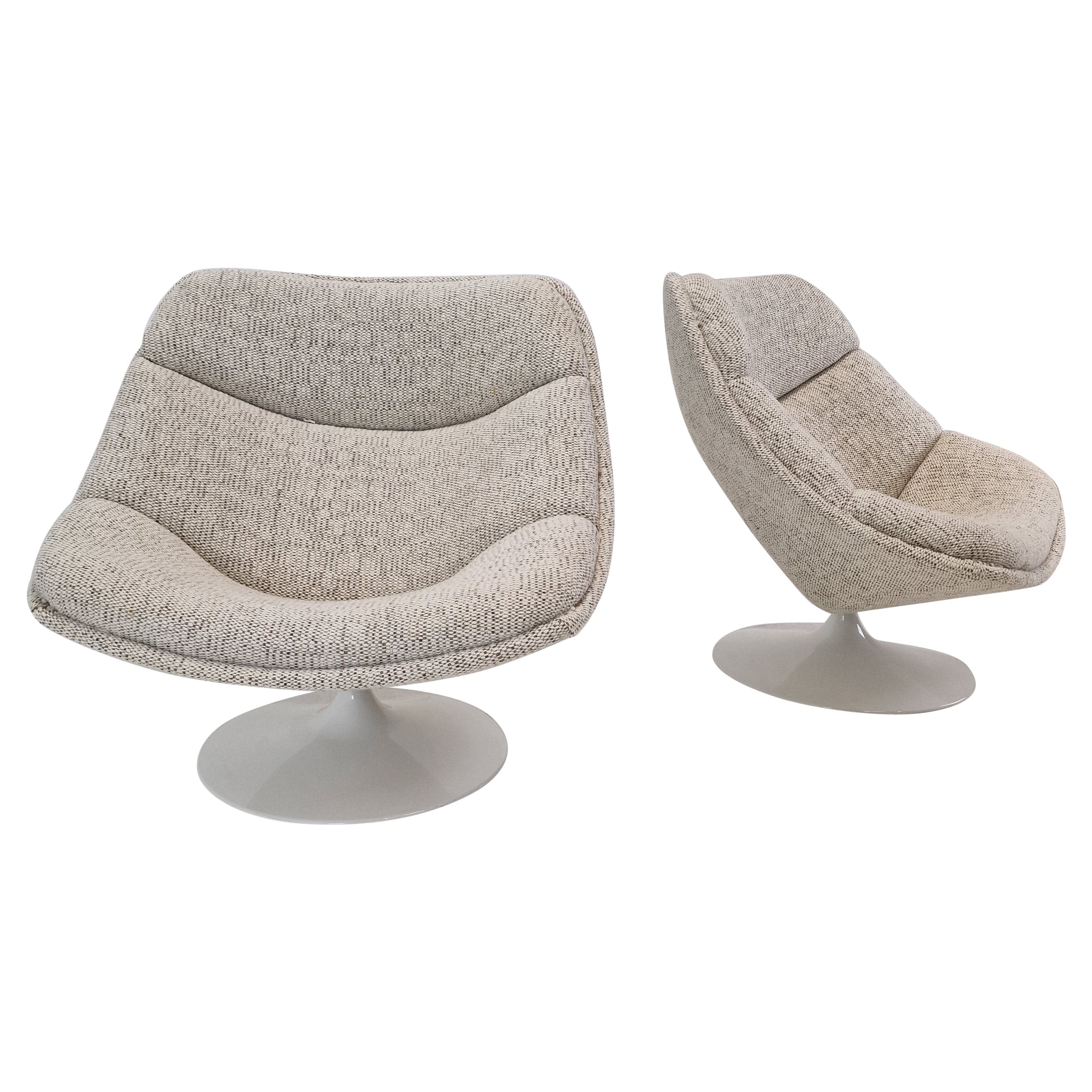 Midcentury F557 Lounge Chair Set by Pierre Paulin for Artifort, 1960s