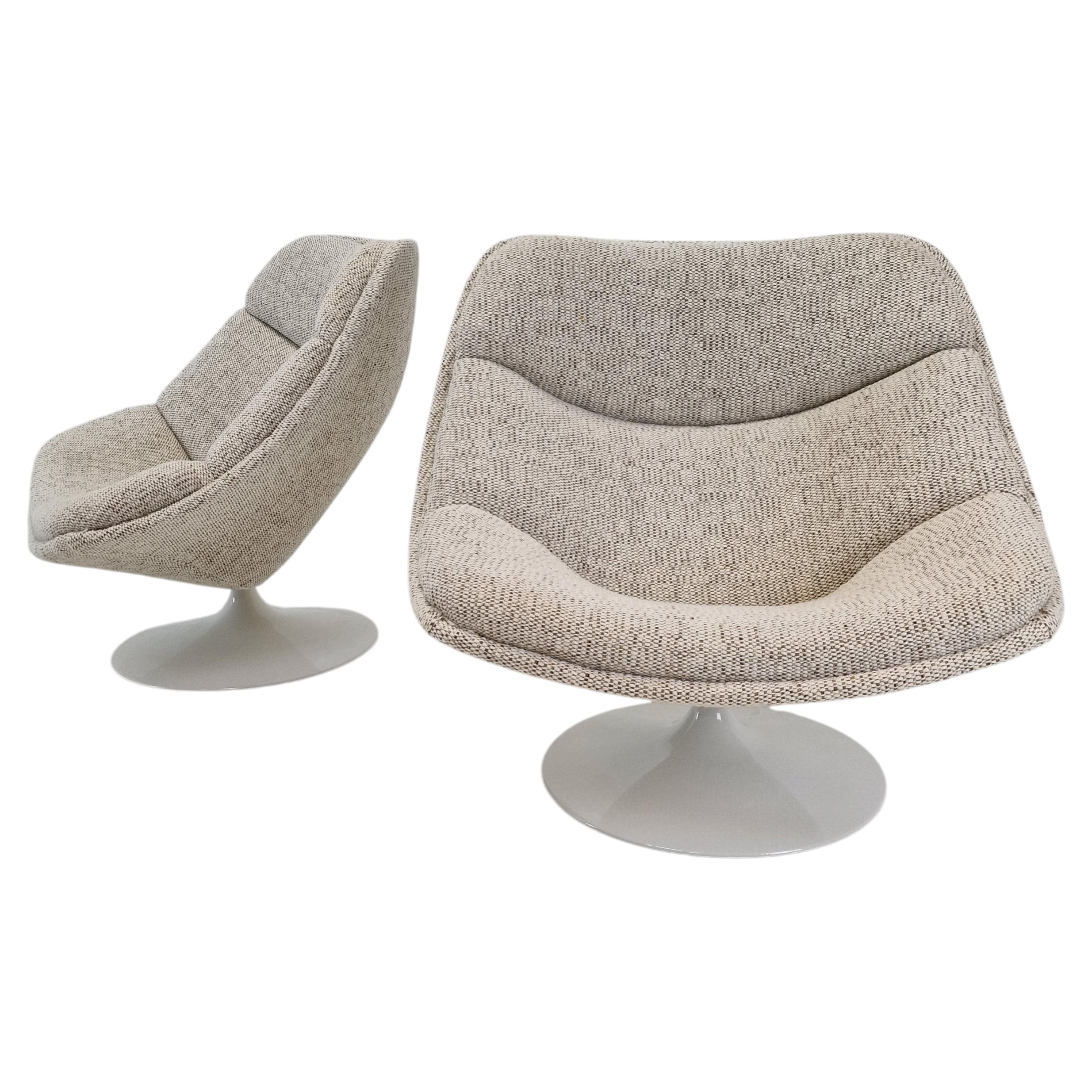 Ensemble de chaises longues F557 du milieu du siècle par Pierre Paulin pour Artifort, années 1960