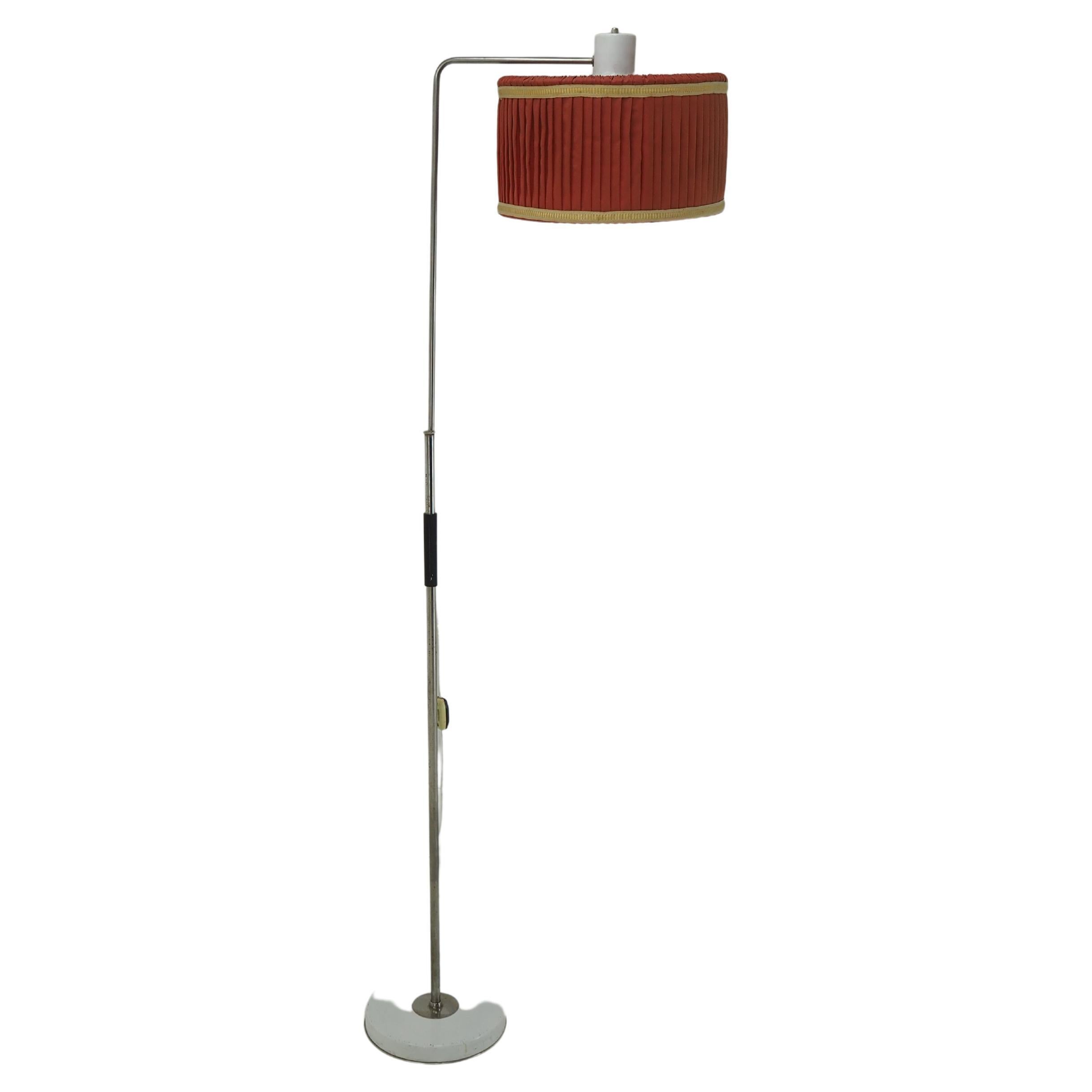 Mid-Century Fabric Floor Lamp, Czechoslovakia, 1970s