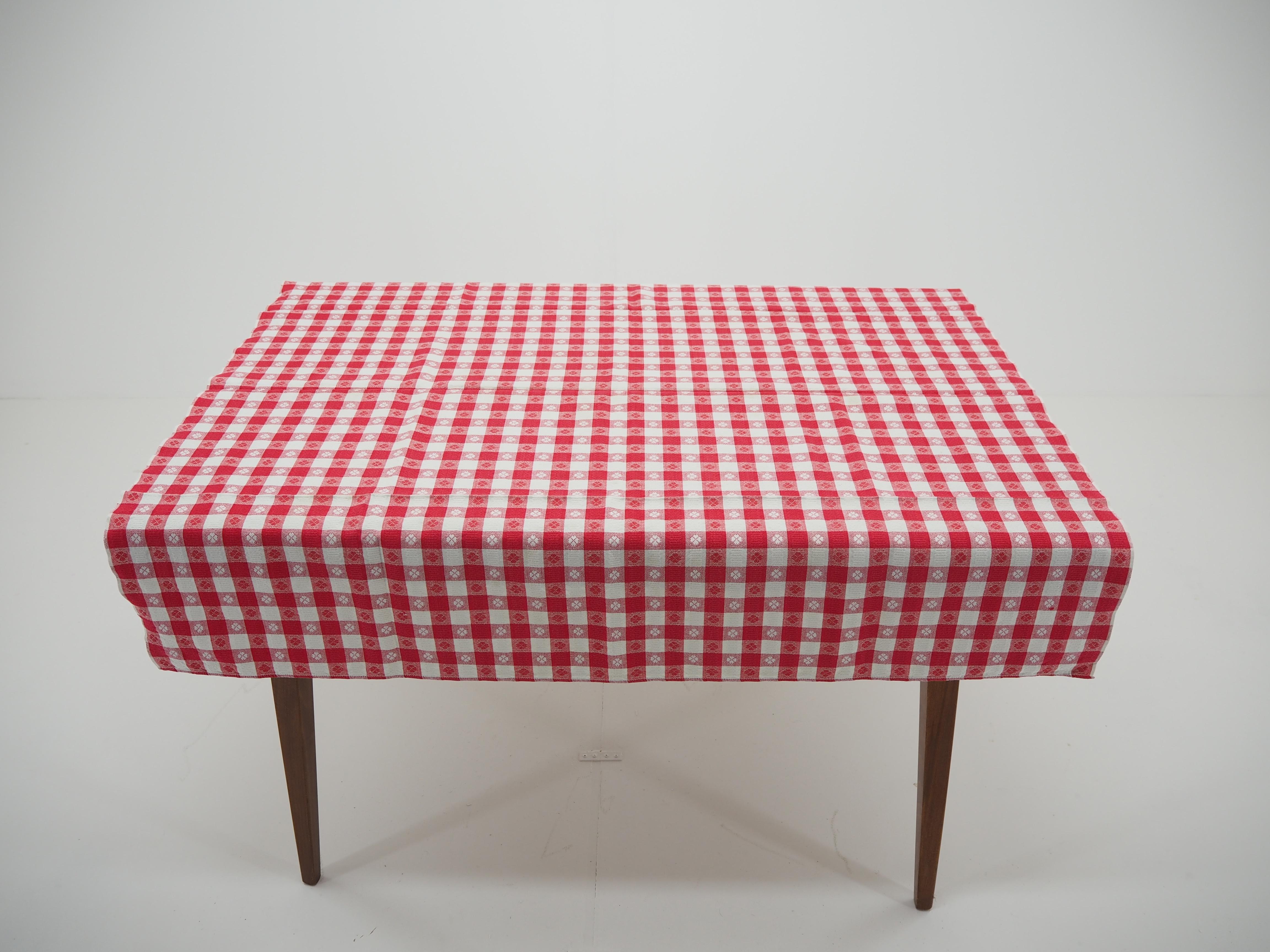 Mid-20th Century Midcentury Fabric Table Cloth, Czechoslovakia, 1960s For Sale