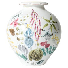 Vaso in maiolica di metà secolo, Stig Lindberg, Gustavsberg, Svezia, 1953