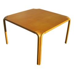 Vintage 35.5" Fan Leg Side Table by Alvar Aalto