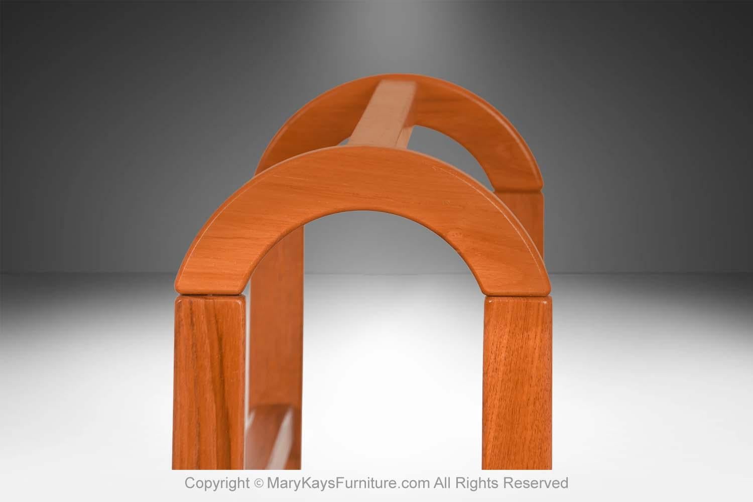 Late 20th Century MidCentury FBJ Mobler Danish Denmark Teak Blanket Stand Rack For Sale