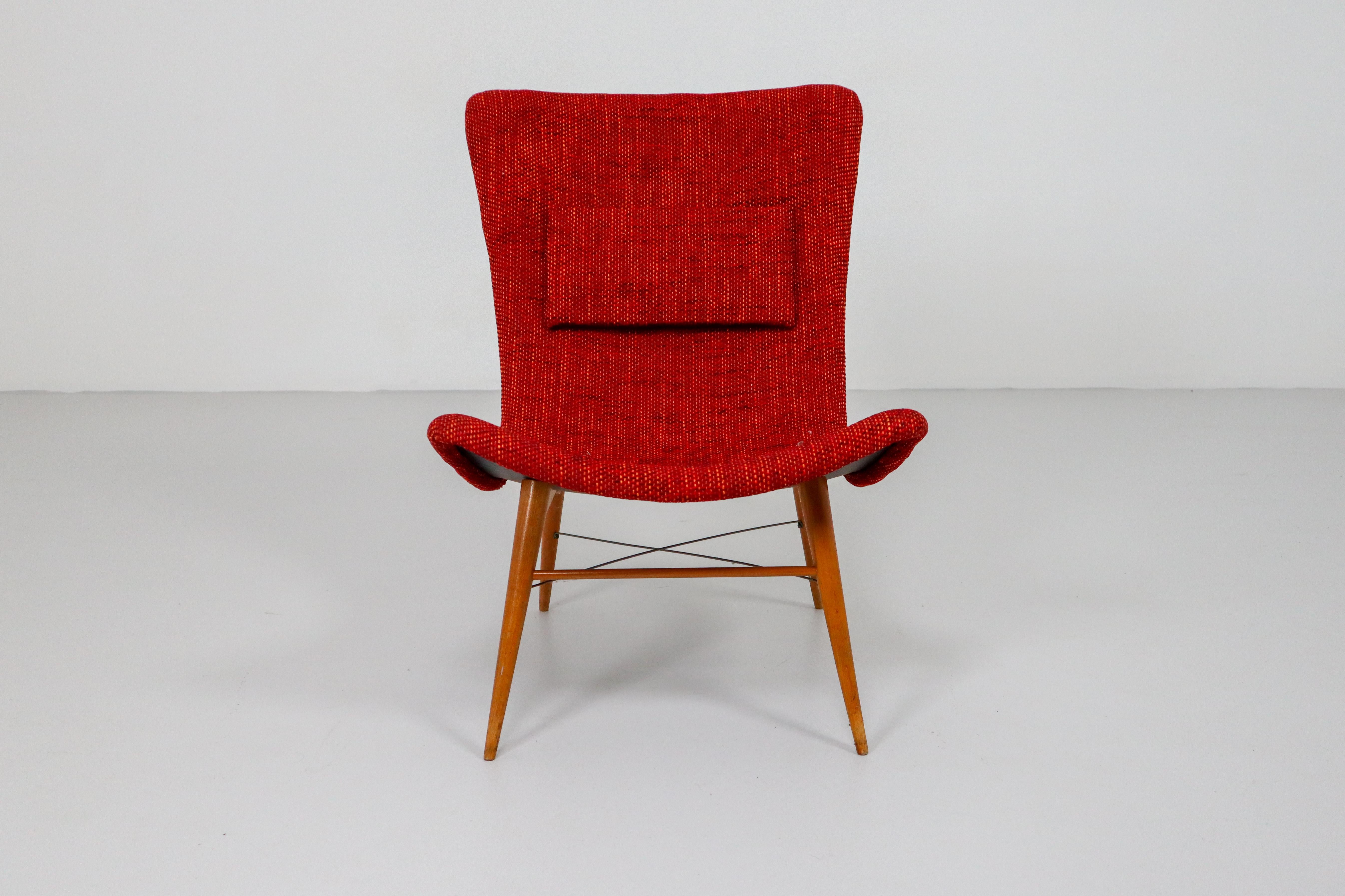 Mid-Century Modern Midcentury Modern  Fiberglass Lounge Chairs by Miroslav Navratil 
