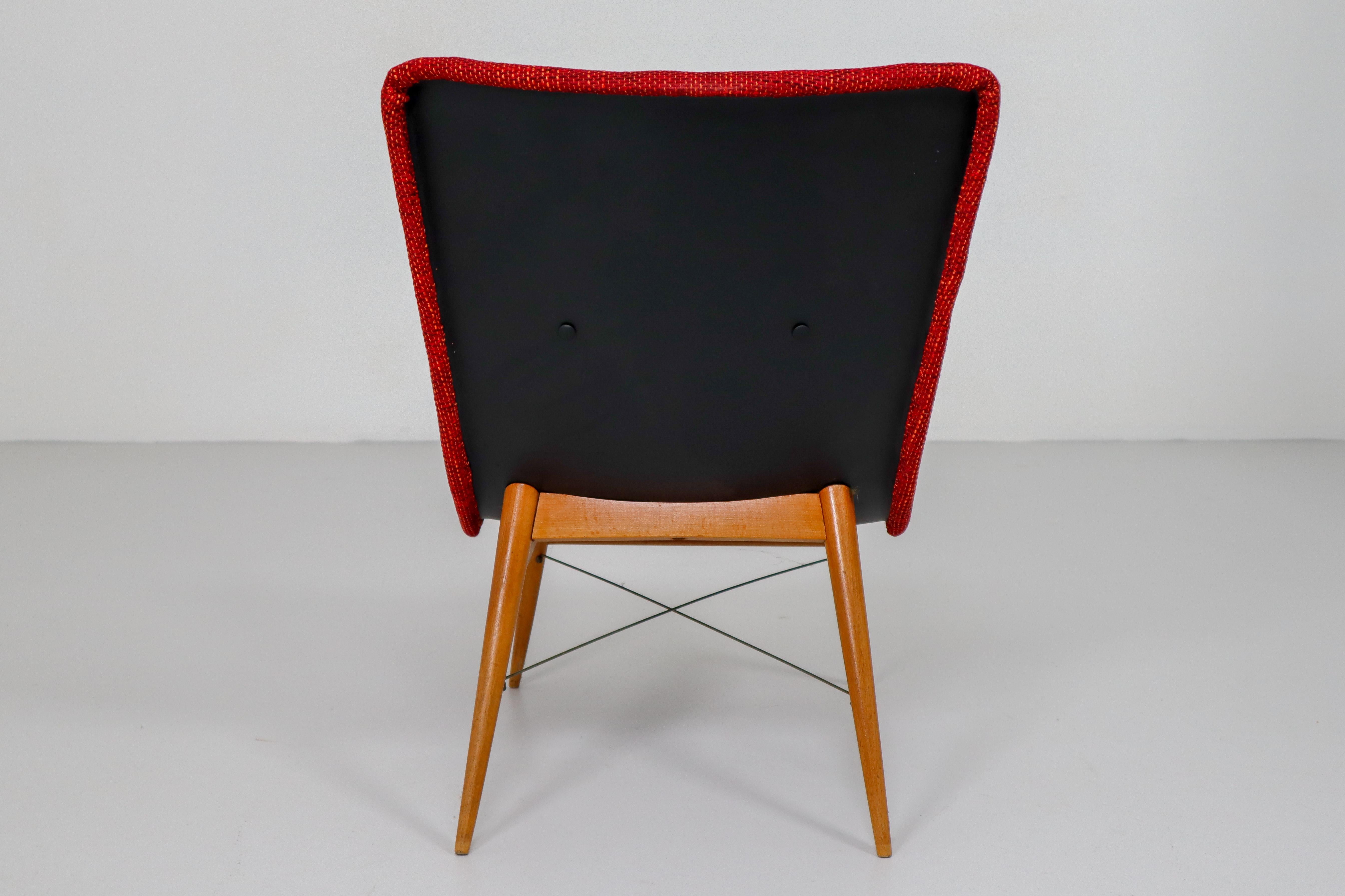 Czech Midcentury Modern  Fiberglass Lounge Chairs by Miroslav Navratil 