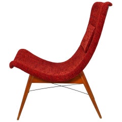 Midcentury Modern  Fiberglass Lounge Chairs by Miroslav Navratil 