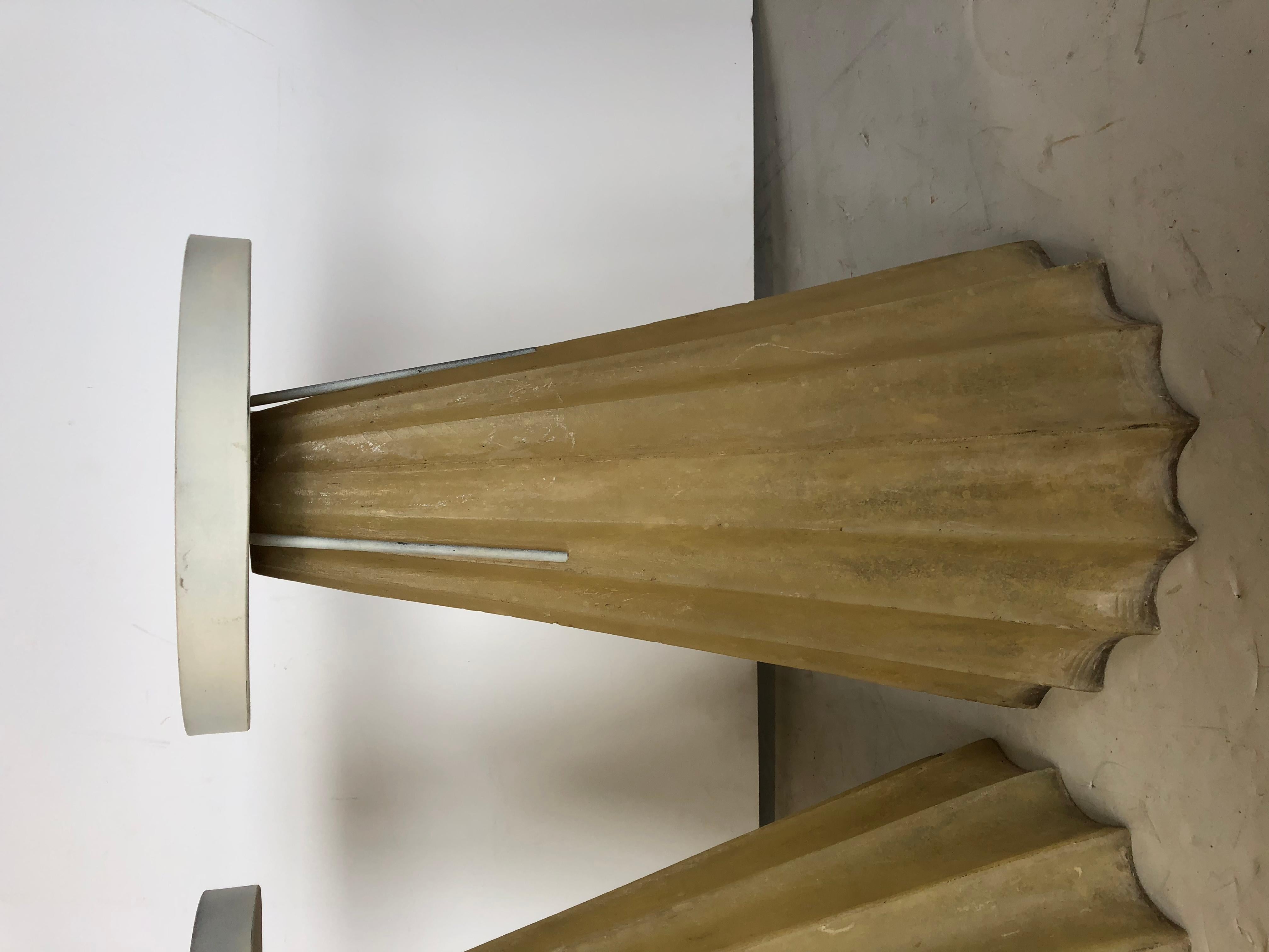 Mid-Century Modern Midcentury Fiberglass Pedestals or Plant Stands For Sale