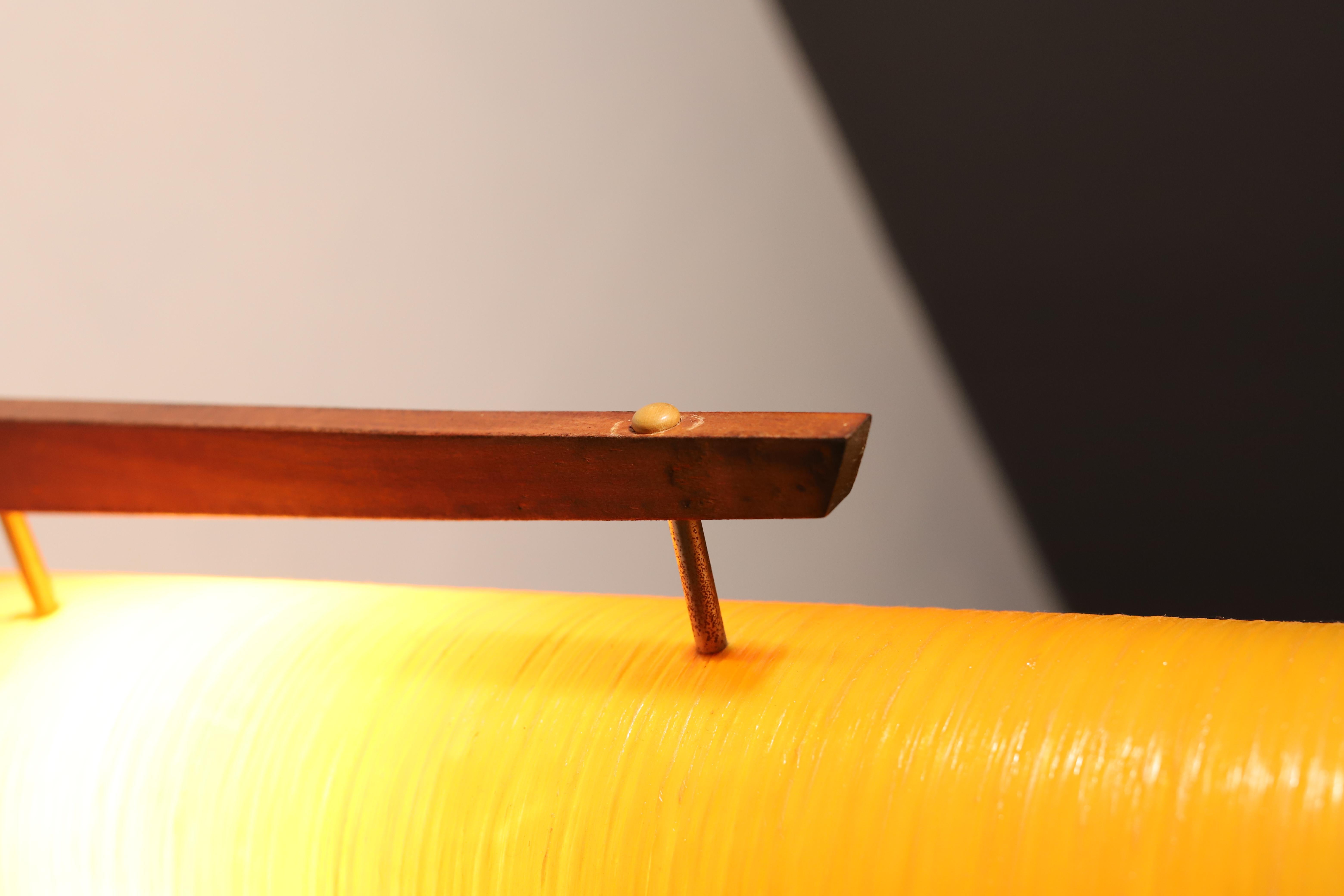 20th Century Midcentury Fibreglass Rocket Floor Lamp, 1960´s, Czechoslovakia For Sale
